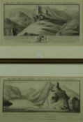 SAMUEL & NATHANIEL BUCK, pair of prints - consecutive plate nos. 374 & 375, 1. The West View of