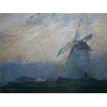 HARRY HUGHES WILLIAMS print - Trearddur Bay Mill, originally painted 1936, 29 x 34 cms