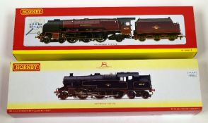 TWO HORNBY 00 GAUGE LOCOMOTIVES; 1. Duchess Class 'City Of Nottingham 46251' Weathered (R2383 BR 4-