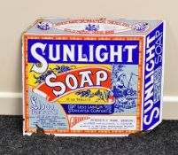 AN ENAMEL SIGN FOR 'SUNLIGHT SOAP', 43 X 50cms