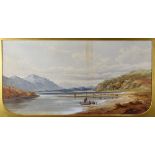 HENRY QUAST watercolour - Scottish Highlands entitled 'View on Loch Etive', signed verso, 32 x