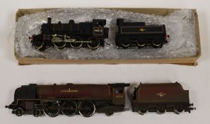 TWO 00 GAUGE LOCOMOTIVES; 1. BR 46254 'City of Stoke-On-Trent' Loco with Tender (Weathered) 2. 2MT