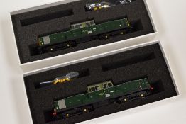 TWO HELJAN 00 GAUGE LOCOMOTIVES; 1. 8592 BR Green W.I. Yellow Panel 2. Class 17/Clayton D8612 BR