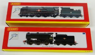 TWO HORNBY 00 GAUGE LOCOMOTIVES; 1. BR Merchant Navy Class (RE-Built) No.35010 'Blue Star' (Early