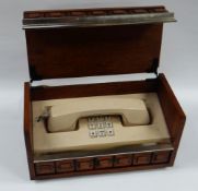 AN AMERICAN 'DESIGNER' TELEPHONE BY WESTERN ELECTRIC the plastic handset and phone with button