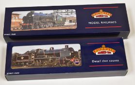 TWO BACHMANN 00 GAUGE LOCOMOTIVES; 1. N Class 31844 BR Lined Black E/Emblem Weathered (32-156) 2.'