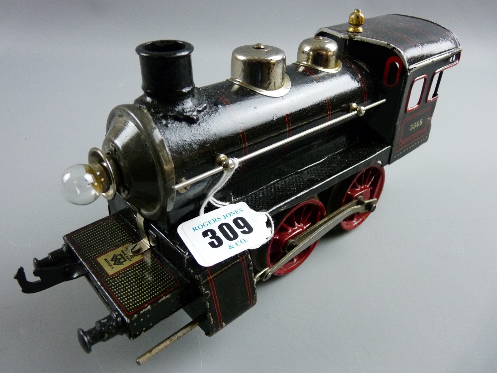 An early Gebruder Bing gauge I electric locomotive, no. 3548, BW Bavaria trademark to the front