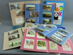Vintage postcards - seven hundred plus over nine books, mainly UK to include Scarborough,