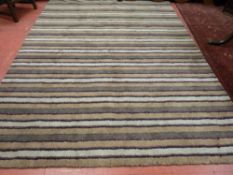 An old hand woven 100% wool Indian Gabby contemporary design carpet, 300 x 188 cms approximately