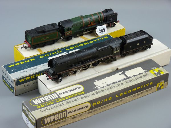 MODEL RAILWAY - two boxed Wrenn locomotives, a W2 227 City of Stoke on Trent with tender, 30 cms