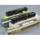 MODEL RAILWAY - two boxed Wrenn locomotives, a W2 227 City of Stoke on Trent with tender, 30 cms