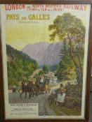 A LONDON AND NORTH WESTERN RAILWAY TRAVEL POSTER, late 19th/early 20th Century French