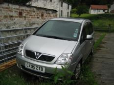 A VAUXHALL MERIVA CAR, registration number CX05 ZTD, mileage approximately 69,300, 12 months MOT