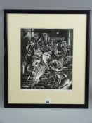 CARL F HODGSON limited edition (3/3) etching 'The Fabrication Shop', monogrammed, 31 x 26 cms
