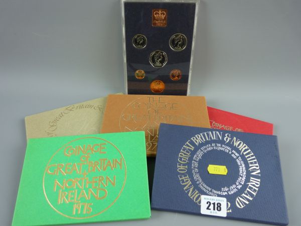 FIVE COIN PACKS, 'The Coinage of Great Britain and Northern Ireland, 1972-1976' inclusive