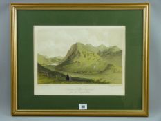 COLOURED LITHOGRAPH by Newman & Co, London, published by John Jones, Beddgelert - Snowdon & Llyn