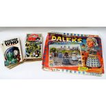 A 'DR WHO AND THE DALEKS WOODEN STAND-UP JIGSAW' 1965 pieces complete and with box-lid, together