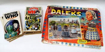 A 'DR WHO AND THE DALEKS WOODEN STAND-UP JIGSAW' 1965 pieces complete and with box-lid, together