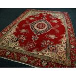 LARGE PERSIAN TABRIZ CARPET unique all over design, 269 x 381cms