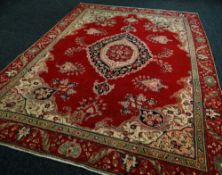 LARGE PERSIAN TABRIZ CARPET unique all over design, 269 x 381cms