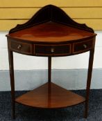 AN INLAID MAHOGANY WASHSTAND