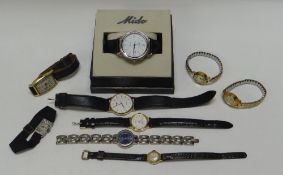 A PARCEL OF VINTAGE & MODERN WRISTWATCHES including a silver cocktail watch, circa 1930s