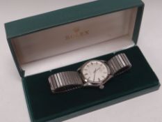 A ROLEX 'AIR KING' GENT'S WRISTWATCH Model No.1023 (as per guarantee) in stainless steel,