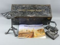 LIVERPOOL OVERHEAD RAILWAY CO, a Milner’s metal security box with gilt 'Rail Co' wording, 17.5 x