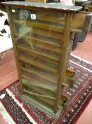 A VICTORIAN SHOP DISPLAY CABINET, glass fronted with nine slide-out side drawers all glass