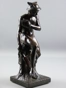 A BRONZED STATUETTE, a composition model possibly Neapolitan School, after Bertel Thorvaldsen