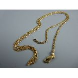 A NINE CARAT GOLD FIGARO NECK CHAIN, 5.6 grms