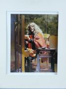 ROBERT LENKIEWICZ (1941-2002) mounted limited edition (209/500) print - titled 'Self Portrait at