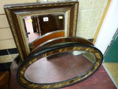 A PARCEL OF FOUR VINTAGE MIRRORS