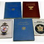 FIVE BOOKS RELATING TO WELSH PORCELAIN comprising ‘Swansea Porcelain Shapes & Decorations’ by A E (