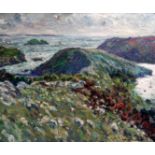 WARREN S HEATON oil on canvas - The Gribyn Solva, signed and dated ‘13, 51 x 61cms