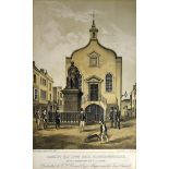 NINETEENTH CENTURY PRINTS a pair - both of historical Cardiff, entitled ‘View of St John The Baptist