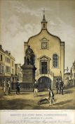 NINETEENTH CENTURY PRINTS a pair - both of historical Cardiff, entitled ‘View of St John The Baptist