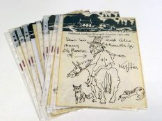 SIR KYFFIN WILLIAMS RA eleven handwritten letters on headed-paper - all addressed to his friend,