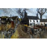 GWILYM PRICHARD oil on canvas - Anglesey farm, signed, 50 x 76 cms. Provenance: purchased directly