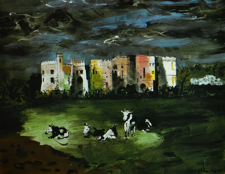 JOHN PIPER coloured lithographs, a trio - entitled verso ‘Carew Castle, Pembrokeshire’, ‘Middle - Image 2 of 3