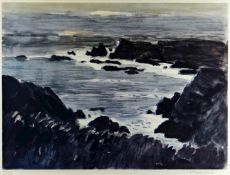 SIR KYFFIN WILLIAMS RA limited edition (2/250) print - entitled verso ‘Coast Near Holyhead’, signed,