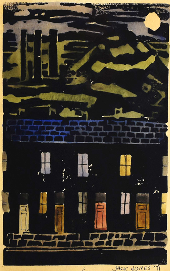 JACK JONES three coloured screen prints - the first a limited edition (4/15) of two cottages, 13 x - Image 3 of 3