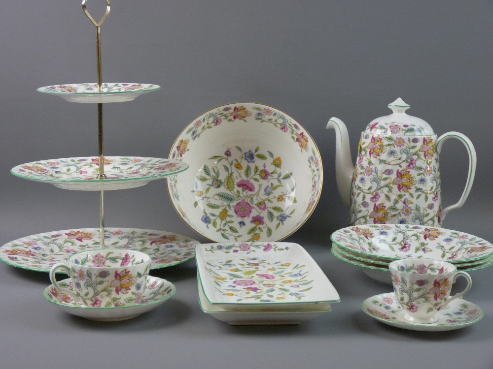 EIGHTY PLUS PIECES OF MINTON HADDON HALL tea, coffee, dinner and tableware including twenty four