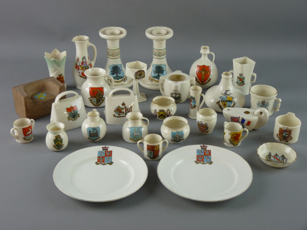 AN ALL GOSS COLLECTION OF CRESTED CHINA WARE