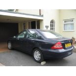 A MERCEDES C180 CLASSIC FOUR DOOR SALOON CAR, CX02 VVJ, one owner, mileage approximately 40,000,