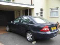 A MERCEDES C180 CLASSIC FOUR DOOR SALOON CAR, CX02 VVJ, one owner, mileage approximately 40,000,