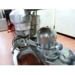 *A HOBART STAINLESS STEEL MIXER with three large bowls E/T