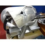 *A BERKEL STAINLESS STEEL COOKED MEAT SLICER E/T