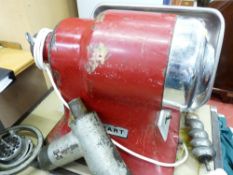 *A HOBART MINCER with stainless steel tray E/T