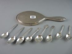 A SELECTION OF HALLMARKED COMMEMORATIVE AND OTHER DECORATIVE TEASPOONS, 3.4 troy ozs total and a